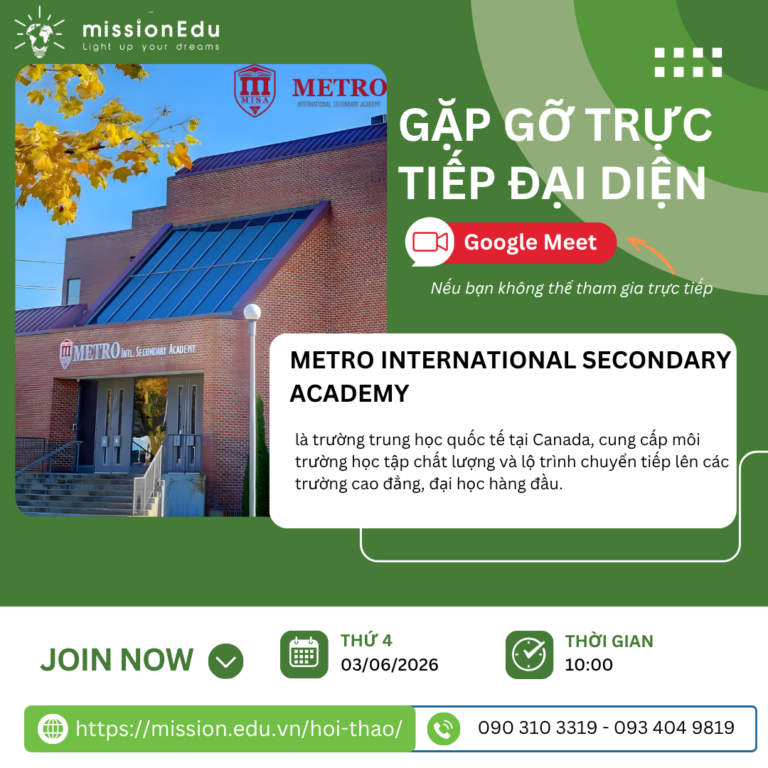 Mission Edu gặp gỡ đại diện Metro International Secondary Academy