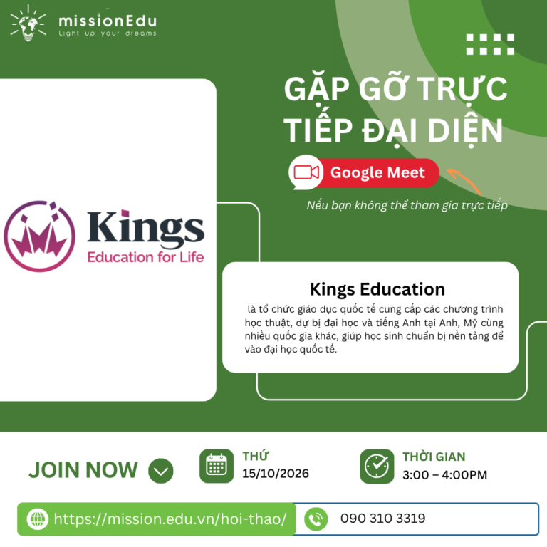 GẶP GỠ ĐẠI DIỆN TỔ CHỨC GIÁO DỤC KINGS EDUCATION 