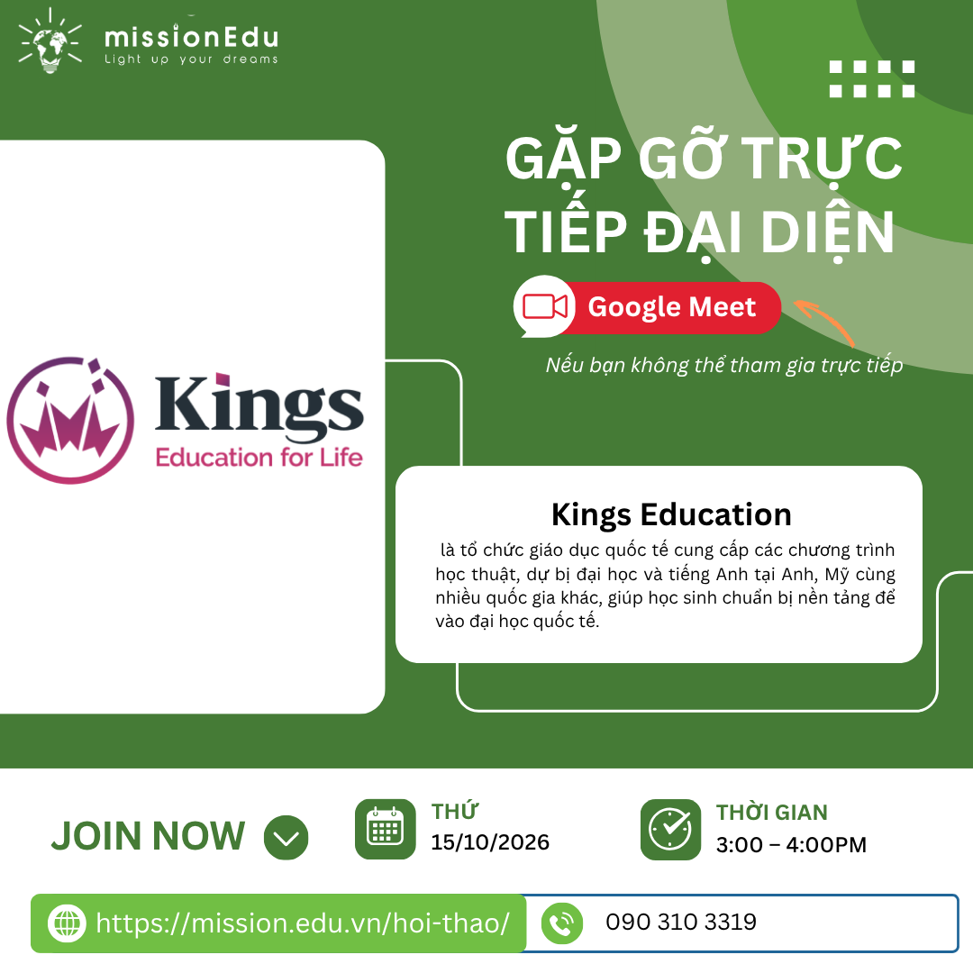 GẶP GỠ ĐẠI DIỆN TỔ CHỨC GIÁO DỤC KINGS EDUCATION 