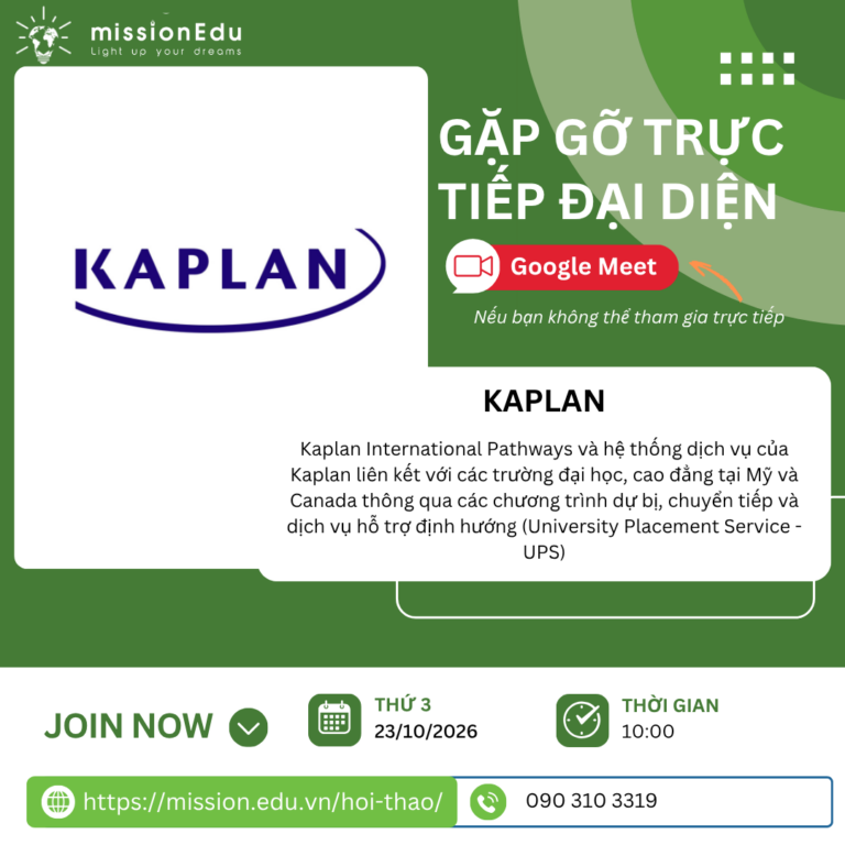 MISSION EDU ĐÓN TIẾP ĐẠI DIỆN TRƯỜNG KAPLAN – CẬP NHẬT THÔNG TIN DU HỌC MỸ VÀ CANADA