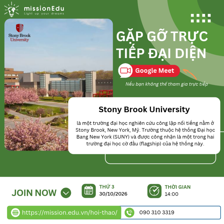 MISSION EDU VINH HẠNH ĐÓN TIẾP ĐẠI DIỆN STONY BROOK UNIVERSITY